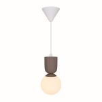Nordlux Sadie Luce Pendente Composite Marrone | Adatto per 1x E14