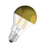 Osram Classic LED E27 Pera Filamento Mirror Oro 4W 400lm - 827 Bianco Molto Caldo | Sostitutiva 35W