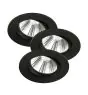 Confezione Multipack 3x Nordlux Faretti Fremont Metallo Nero 4.5W 345lm 36D - 827 Bianco Molto Caldo | 85mm - IP23- Dimmerabile