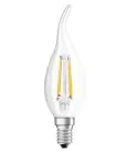 Ledvance Classic LED E14 Candela Filamento Chiara 4W 470lm - 827 Bianco Molto Caldo | Sostitua 40W