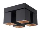 D'Lite Luce da soffitto Kubo Aluminium Nero | IP20 - Adatto per 4x GU10