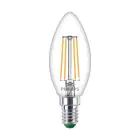 Philips Master Ultra Efficient LED E14 Candela Filamento Chiara 2.3W 485lm - 827 Bianco Molto Caldo | Sostitutiva 40W